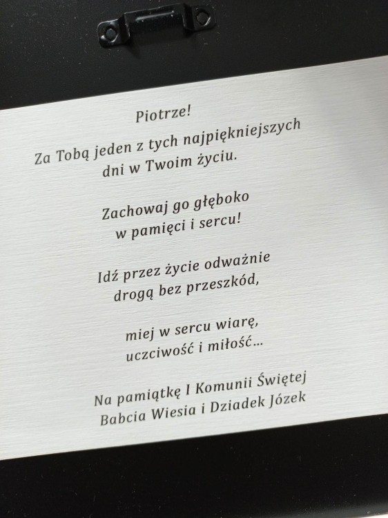 zyczenia komunia anioł