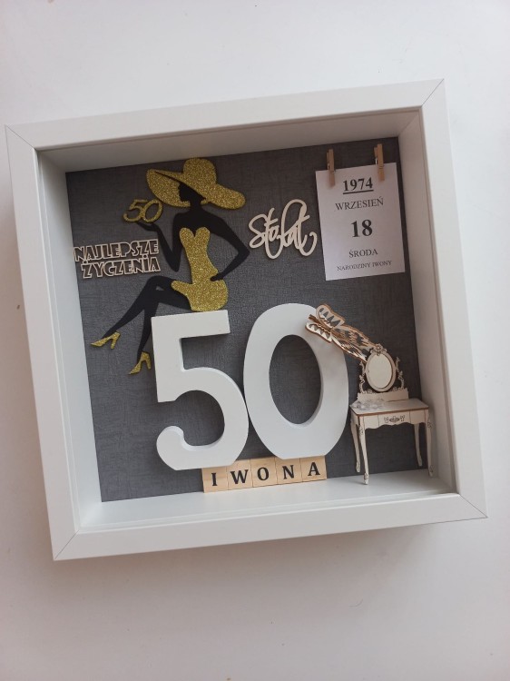 ramka 50 szary